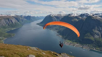 paragliding, Norge, eventyr, utendørsaktiviteter, spenning