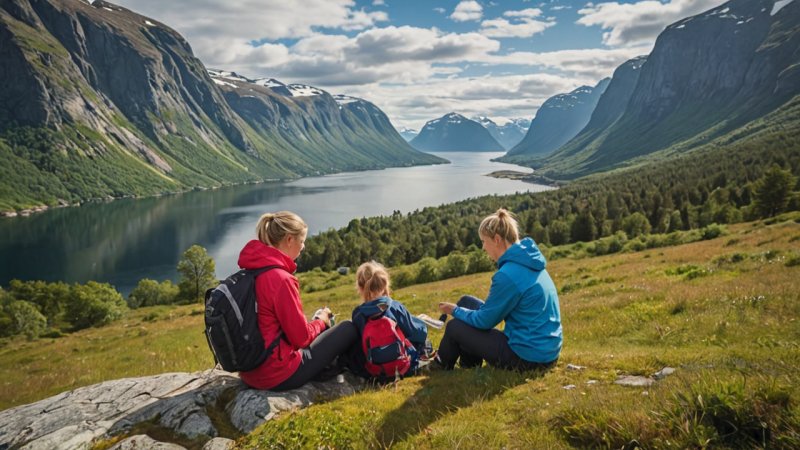 familieaktiviteter, friluftsliv, Norge, Vestlandet, helgetur