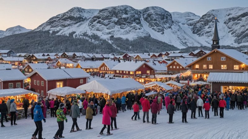 Holmenkollen Skifestival, Rørosmartnan, norsk kultur, vinterfestivaler, tradisjonell mat, lokale håndverk