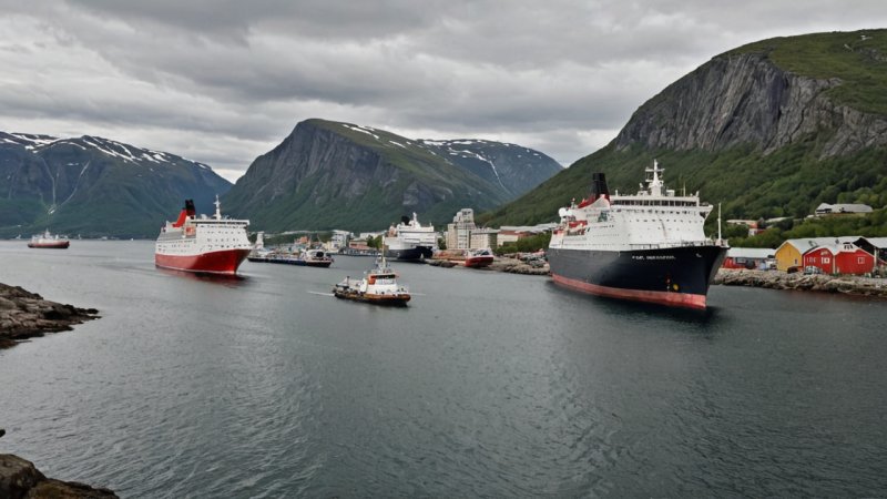 norsk sjøfartshistorie, vikingskip, moderne shipping, maritim teknologi, handelsruter, utforskning