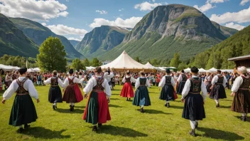 Norge, folketradisjoner, historiske festivaler, vikingfestivaler, lokal mat, kulturelle opplevelser