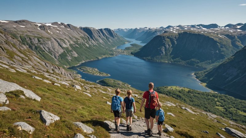 familieturer, Norge, fotturer, utendørsaktiviteter, barnevennlig