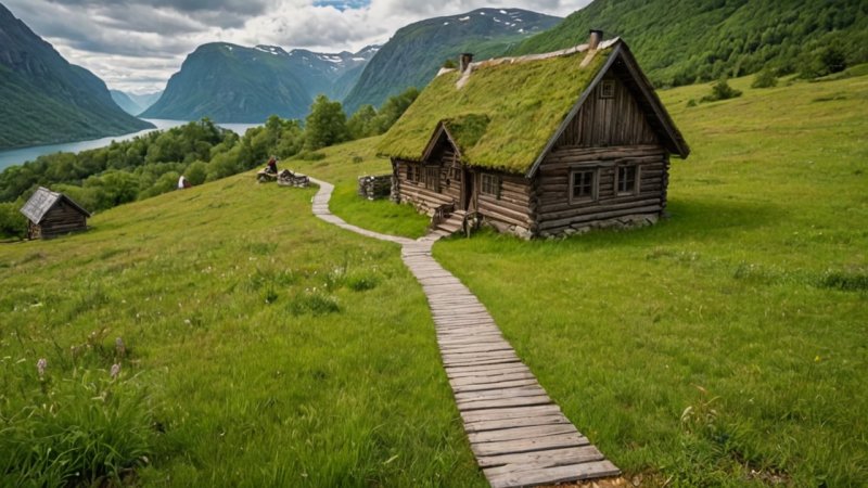 historiske vandreturer, Norge, kulturopplevelser, naturopplevelser, historiske steder