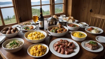 norsk mat, Innlandet kjøkken, lokale ingredienser, tradisjonelle retter, matfestivaler, kulturelle opplevelser