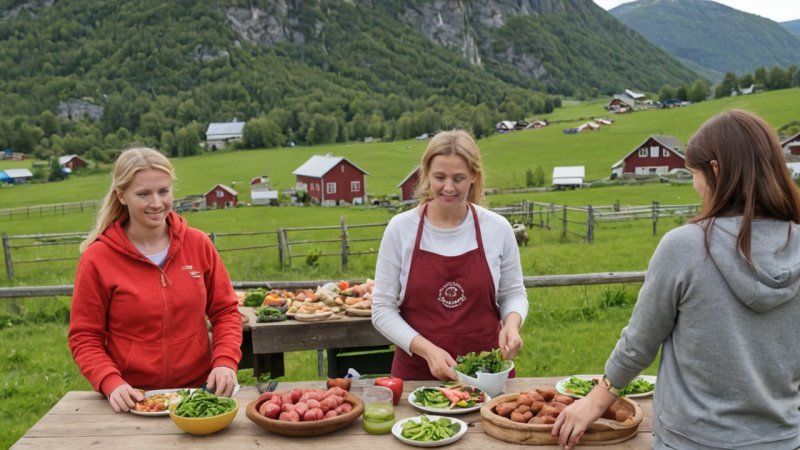 norske gårder, lokal mat, gårdsbesøk, matopplevelser, bærekraftig landbruk