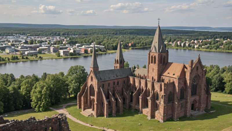 Hamar, historiske steder, Norge, middelalderarkitektur, Hedmark Museum, Olympisk Arena, Tjuvholmen