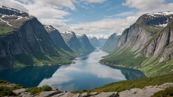 norsk geologi, fjorder, fjell, geologisk historie, isbre landskap, sedimentære bergarter