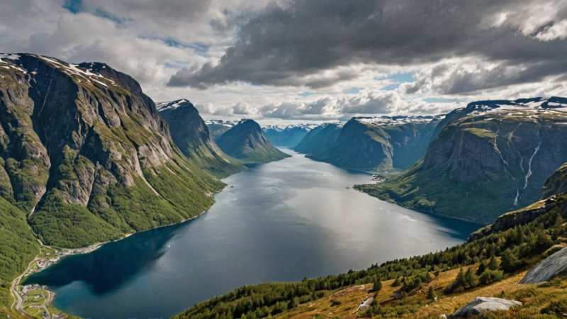 Norge, spektakulære utsiktspunkt, naturopplevelser, friluftsliv, aktiv ferie