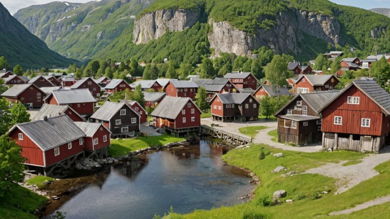 historiske handelssteder, Norge, Bergen, Trondheim, Oslo, Ålesund, Stavanger, kulturarv