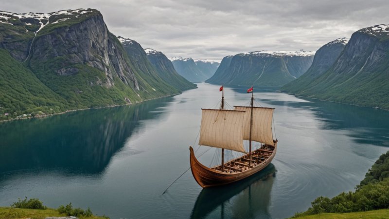 norsk sjøfartsarv, vikingskip, maritim historie, kystkultur, historiske havner, fiske tradisjoner, maritim industri