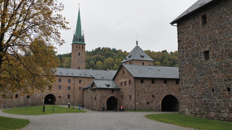 historiske steder, Oslo, Norge, Akershus festning, Oslo domkirke, norsk historie, kulturarv